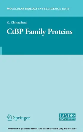 Chinnadurai |  CtBP Family Proteins | eBook | Sack Fachmedien