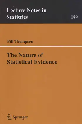 Thompson |  The Nature of Statistical Evidence | eBook | Sack Fachmedien
