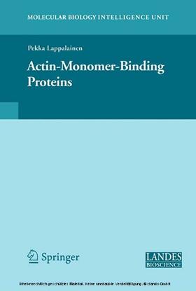 Lappalainen | Actin-Monomer-Binding Proteins | E-Book | sack.de