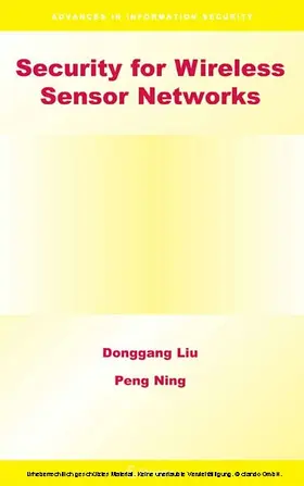 Liu / Ning |  Security for Wireless Sensor Networks | eBook | Sack Fachmedien