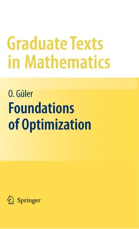 Güler | Foundations of Optimization | E-Book | www.sack.de
