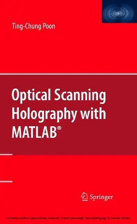 Poon |  Optical Scanning Holography with MATLAB® | eBook | Sack Fachmedien