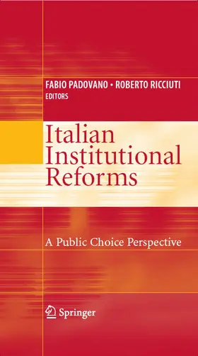 Padovano / Ricciuti |  Italian Institutional Reforms: A Public Choice Perspective | eBook | Sack Fachmedien
