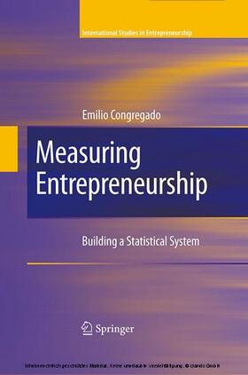 Congregado | Measuring Entrepreneurship | E-Book | sack.de