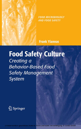 Yiannas | Food Safety Culture | E-Book | sack.de