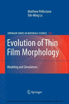 Pelliccione / Lu |  Evolution of Thin Film Morphology | eBook | Sack Fachmedien