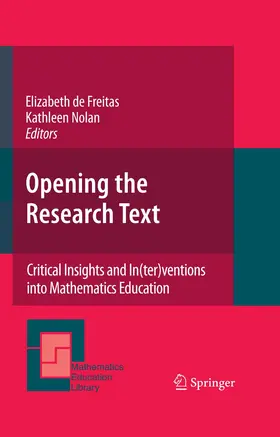 de Freitas / Freitas / Nolan |  Opening the Research Text | eBook | Sack Fachmedien