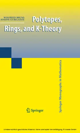 Bruns / Gubeladze |  Polytopes, Rings, and K-Theory | eBook | Sack Fachmedien