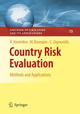 Kosmidou / Zopounidis / Doumpos | Country Risk Evaluation | Buch | 978-0-387-76679-9 | sack.de