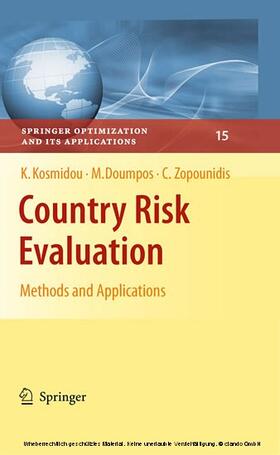 Kosmidou / Doumpos / Zopounidis | Country Risk Evaluation | E-Book | sack.de