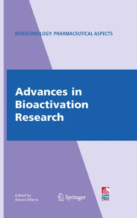 Elfarra |  Advances in Bioactivation Research | eBook | Sack Fachmedien