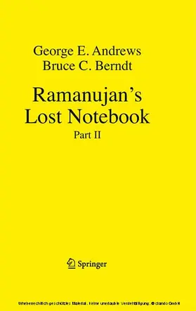 Andrews / Berndt | Ramanujan's Lost Notebook | E-Book | www.sack.de