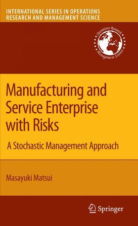 Matsui |  Manufacturing and Service Enterprise with Risks | Buch |  Sack Fachmedien