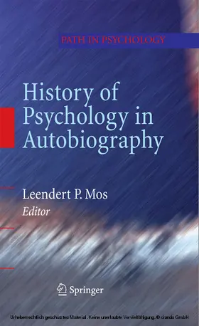 Mos |  History of Psychology in Autobiography | eBook | Sack Fachmedien