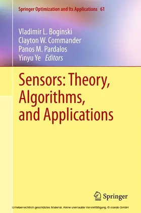 Boginski / Commander / Pardalos | Sensors: Theory, Algorithms, and Applications | E-Book | sack.de