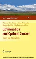Chinchuluun / Pardalos / Enkhbat |  Optimization and Optimal Control | eBook | Sack Fachmedien