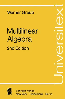 Greub |  Multilinear Algebra | Buch |  Sack Fachmedien