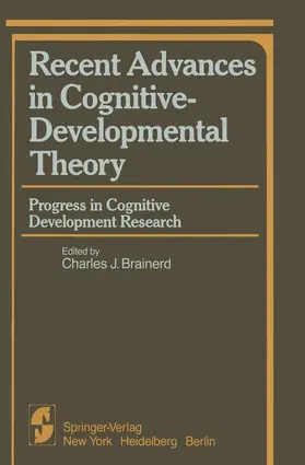 Brainerd |  Recent Advances in Cognitive-Developmental Theory | Buch |  Sack Fachmedien