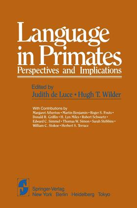 Wilder / Luce |  Language in Primates | Buch |  Sack Fachmedien