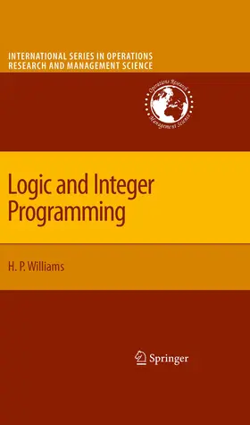 Williams |  Logic and Integer Programming | eBook | Sack Fachmedien