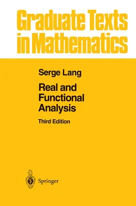 Lang |  Real and Functional Analysis | Buch |  Sack Fachmedien