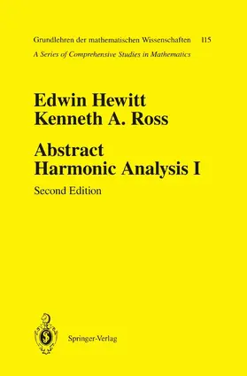 Hewitt / Ross |  Abstract Harmonic Analysis | Buch |  Sack Fachmedien