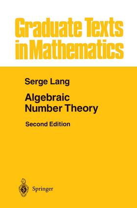 Lang |  Algebraic Number Theory | Buch |  Sack Fachmedien