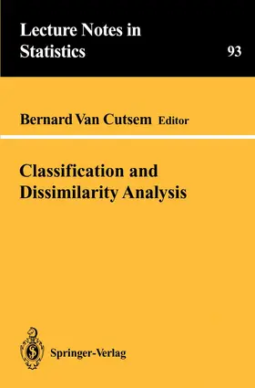 Cutsem | Classification and Dissimilarity Analysis | Buch | 978-0-387-94400-5 | www.sack.de