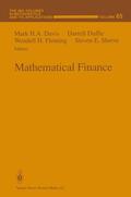 Davis / Duffie / Fleming |  Mathematical Finance | Buch |  Sack Fachmedien