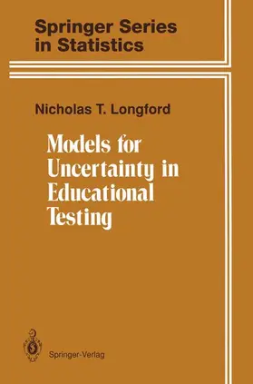 Longford |  Models for Uncertainty in Educational Testing | Buch |  Sack Fachmedien