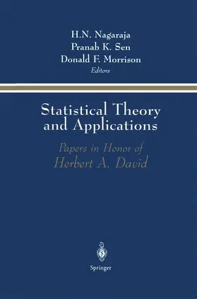 Nagaraja / Morrison / Sen |  Statistical Theory and Applications | Buch |  Sack Fachmedien
