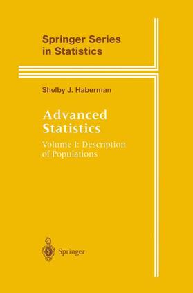 Haberman | Advanced Statistics | Buch | 978-0-387-94717-4 | sack.de