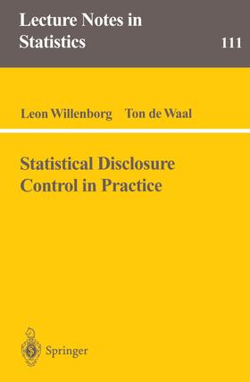 Waal / Willenborg |  Statistical Disclosure Control in Practice | Buch |  Sack Fachmedien
