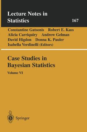 Gatsonis / Kass / Carriquiry |  Case Studies in Bayesian Statistics | Buch |  Sack Fachmedien