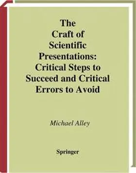 Alley |  The Craft of Scientific Presentations | Buch |  Sack Fachmedien