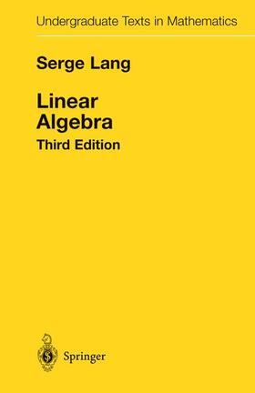 Lang |  Linear Algebra | Buch |  Sack Fachmedien