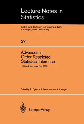 Dykstra / Wright / Robertson |  Advances in Order Restricted Statistical Inference | Buch |  Sack Fachmedien