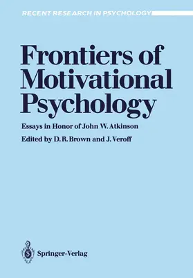 Brown / Veroff |  Frontiers of Motivational Psychology | Buch |  Sack Fachmedien
