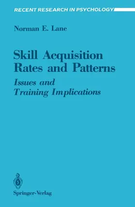 Lane |  Skill Acquisition Rates and Patterns | Buch |  Sack Fachmedien