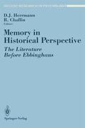 Chaffin / Herrmann |  Memory in Historical Perspective | Buch |  Sack Fachmedien