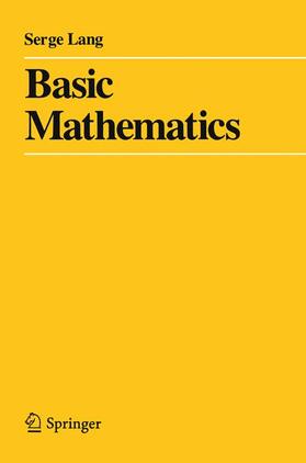 Lang |  Basic Mathematics | Buch |  Sack Fachmedien