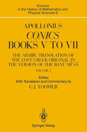 Toomer |  Apollonius: Conics Books V to VII | Buch |  Sack Fachmedien
