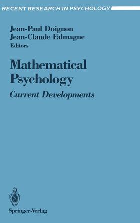 Falmagne / Doignon | Mathematical Psychology | Buch | 978-0-387-97665-5 | sack.de