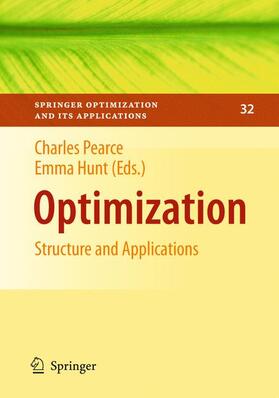 Pearce / Hunt |  Optimization | Buch |  Sack Fachmedien