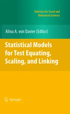 von Davier |  Statistical Models for Test Equating, Scaling, and Linking | eBook | Sack Fachmedien