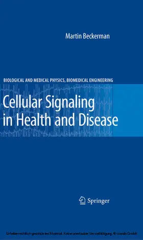 Beckerman |  Cellular Signaling in Health and Disease | eBook | Sack Fachmedien