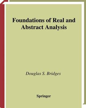 Bridges |  Foundations of Real and Abstract Analysis | Buch |  Sack Fachmedien