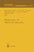 Golden / Grimmett / Sen |  Mathematics of Multiscale Materials | Buch |  Sack Fachmedien