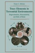 Adriano |  Trace Elements in Terrestrial Environments | Buch |  Sack Fachmedien