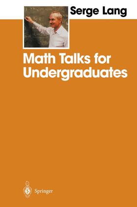 Lang |  Math Talks for Undergraduates | Buch |  Sack Fachmedien
